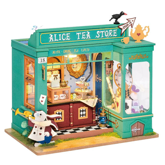 Rolife Alice’s Tea Store DIY Miniature House Kit 3D Puzzle DG156