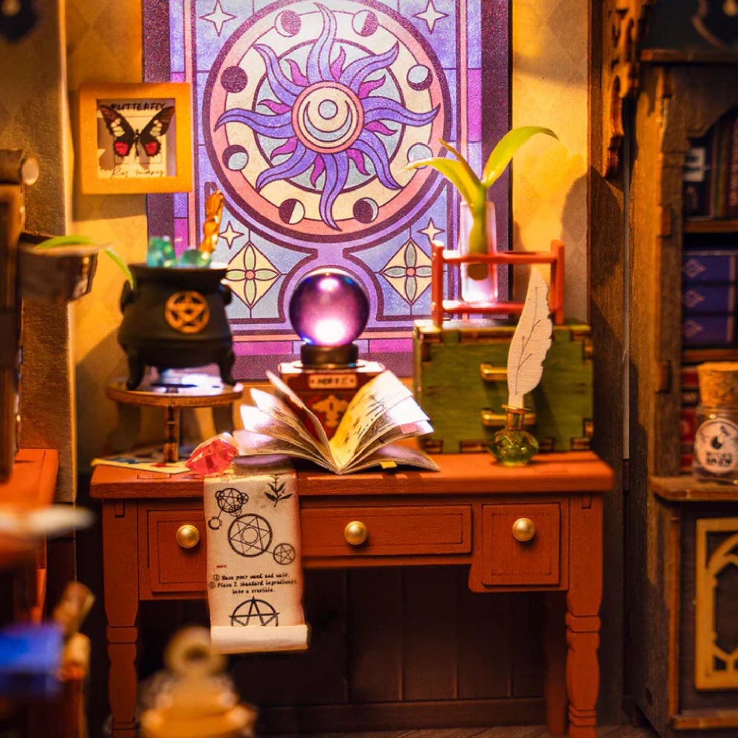 Rolife The Magic Study DIY Miniature House DG166 3D Puzzle DG166 Alternate 2