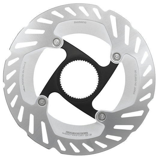 Shimano Ice Tech FREEZA rotor with external lockring, 140 mm Bike Disc Brake Rotor RT-CL800