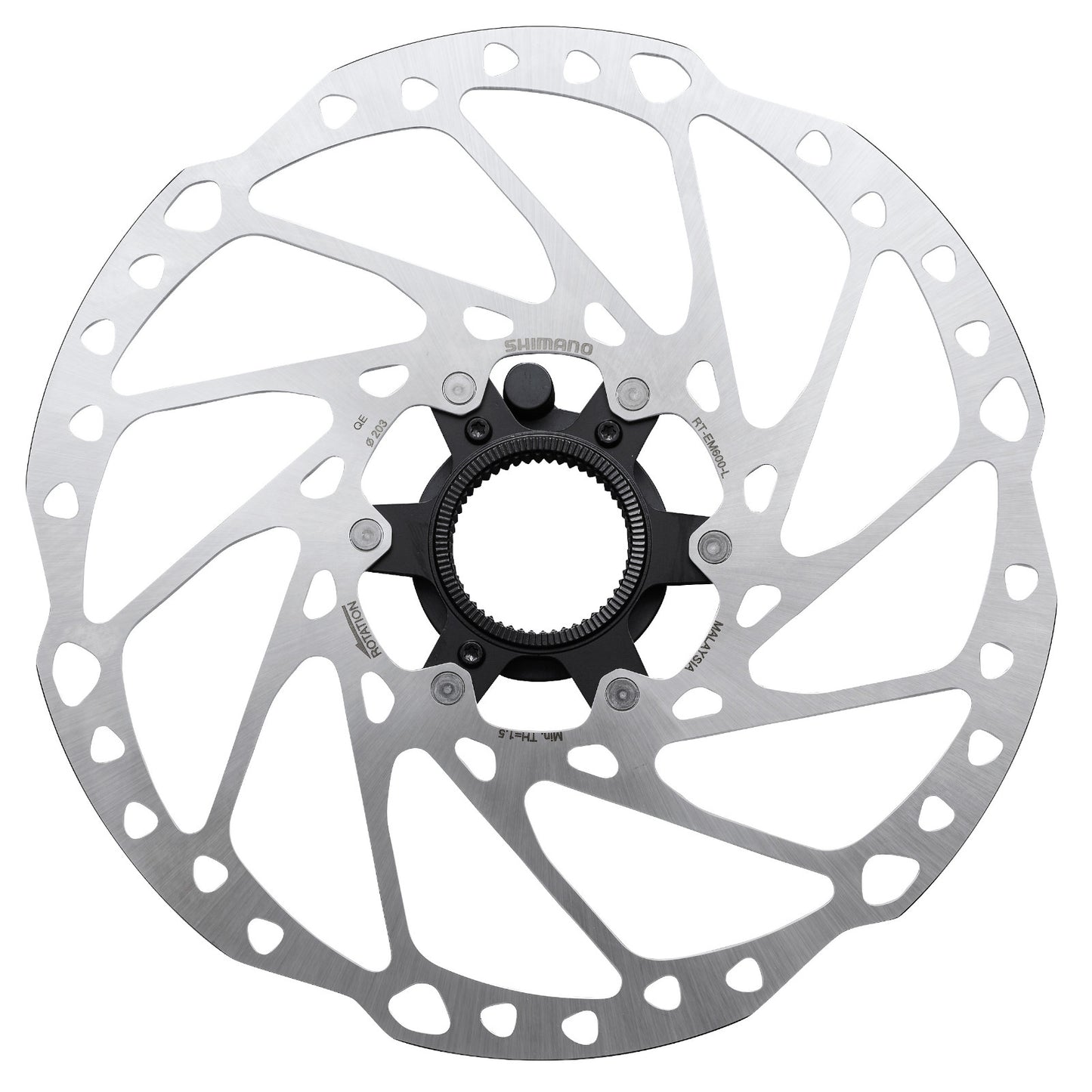 Shimano Steps Center Lock External Lockring and Magnet Bike Disc Brake Rotor RT-EM600