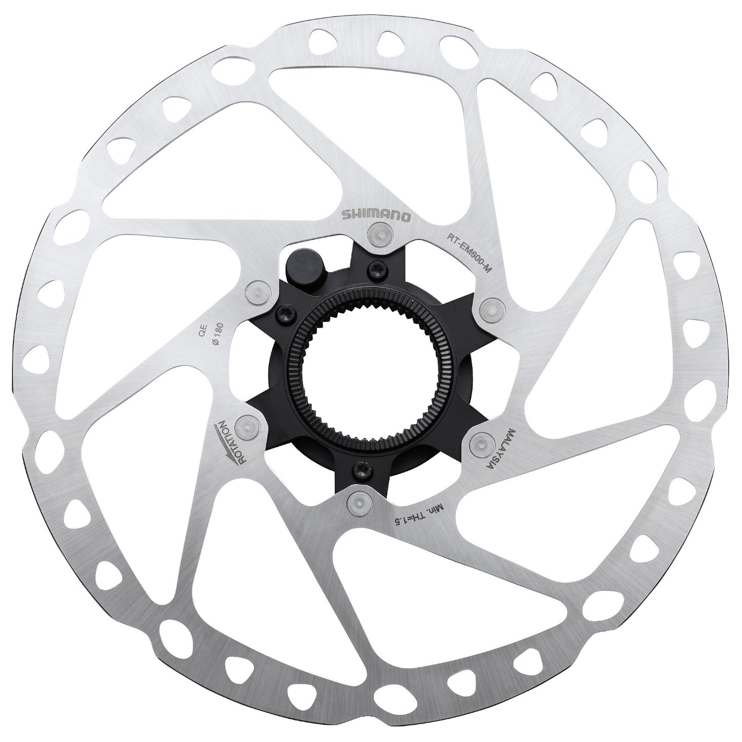 Shimano Steps Center Lock External Lockring and Magnet Bike Disc Brake Rotor RT-EM600
