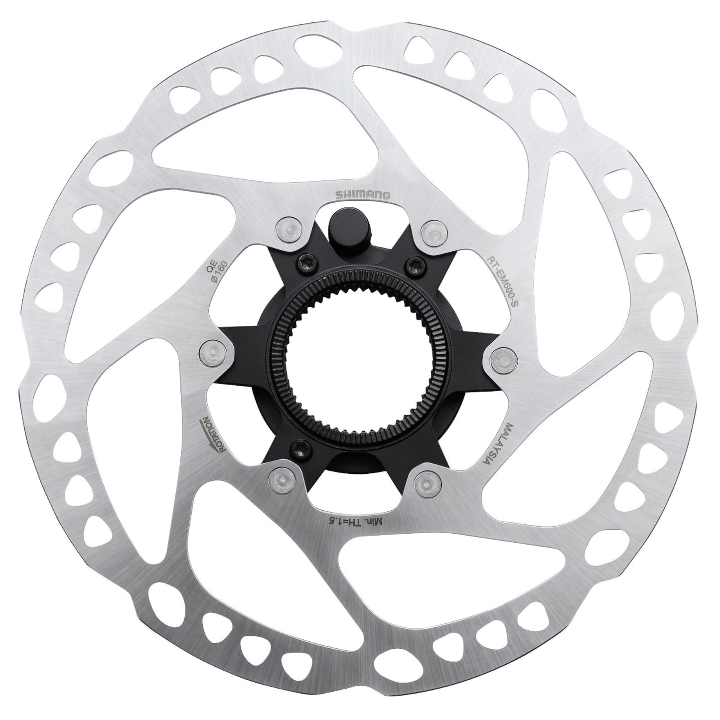 Shimano Steps Center Lock External Lockring and Magnet Bike Disc Brake Rotor RT-EM600