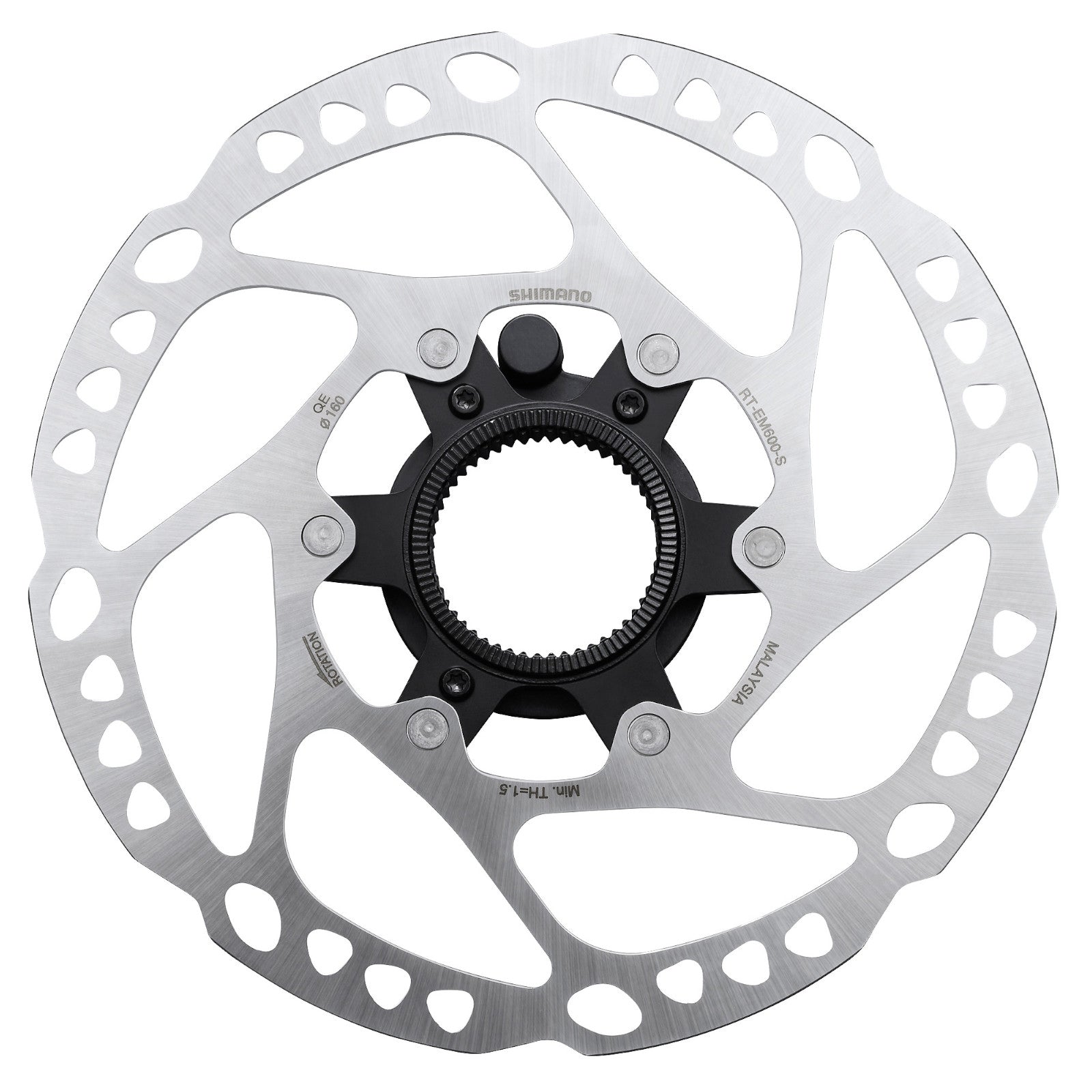 Shimano Steps Center Lock External Lockring and Magnet Bike Disc Brake Rotor RT-EM600