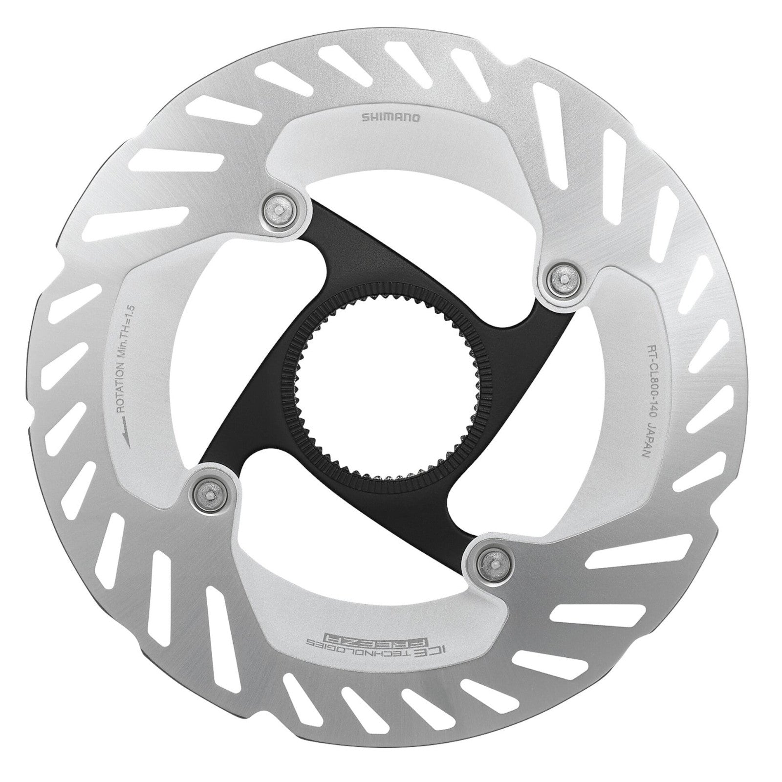 Shimano Ultegra Ice Tech FREEZA 140mm Internal Lockring Bike Disc Brake Rotor RT-MT800