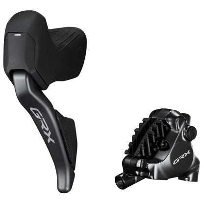 Shimano GRX Di2 ST-RX825 Double STI Bled with BR-RX820 Calliper LH Rear Hydraulic Disc Bike Brake Calliper & Lever Rear Left Double