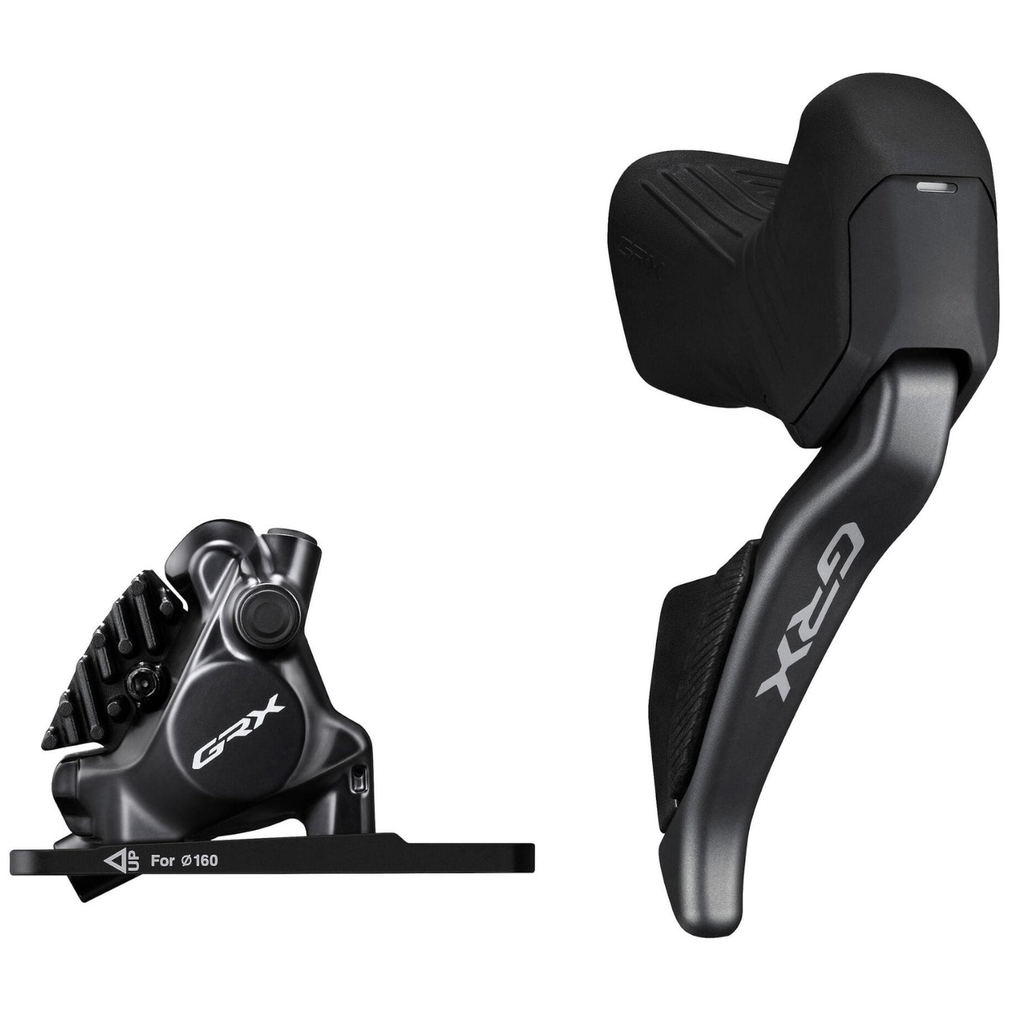 Shimano GRX Di2 ST-RX825 12-Speed STI Bled with BR-RX820 Calliper RH Front Hydraulic Disc Bike Brake Calliper & Lever Front Right 12 Speed