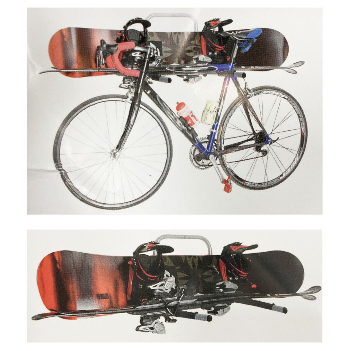 Peruzzo 2 Bike Wall Mounted Storage Cycle Rack E-Bike Compatible - Black