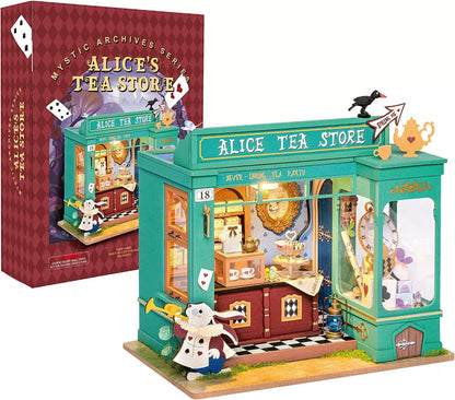 Rolife Alice’s Tea Store DIY Miniature House Kit 3D Puzzle DG156