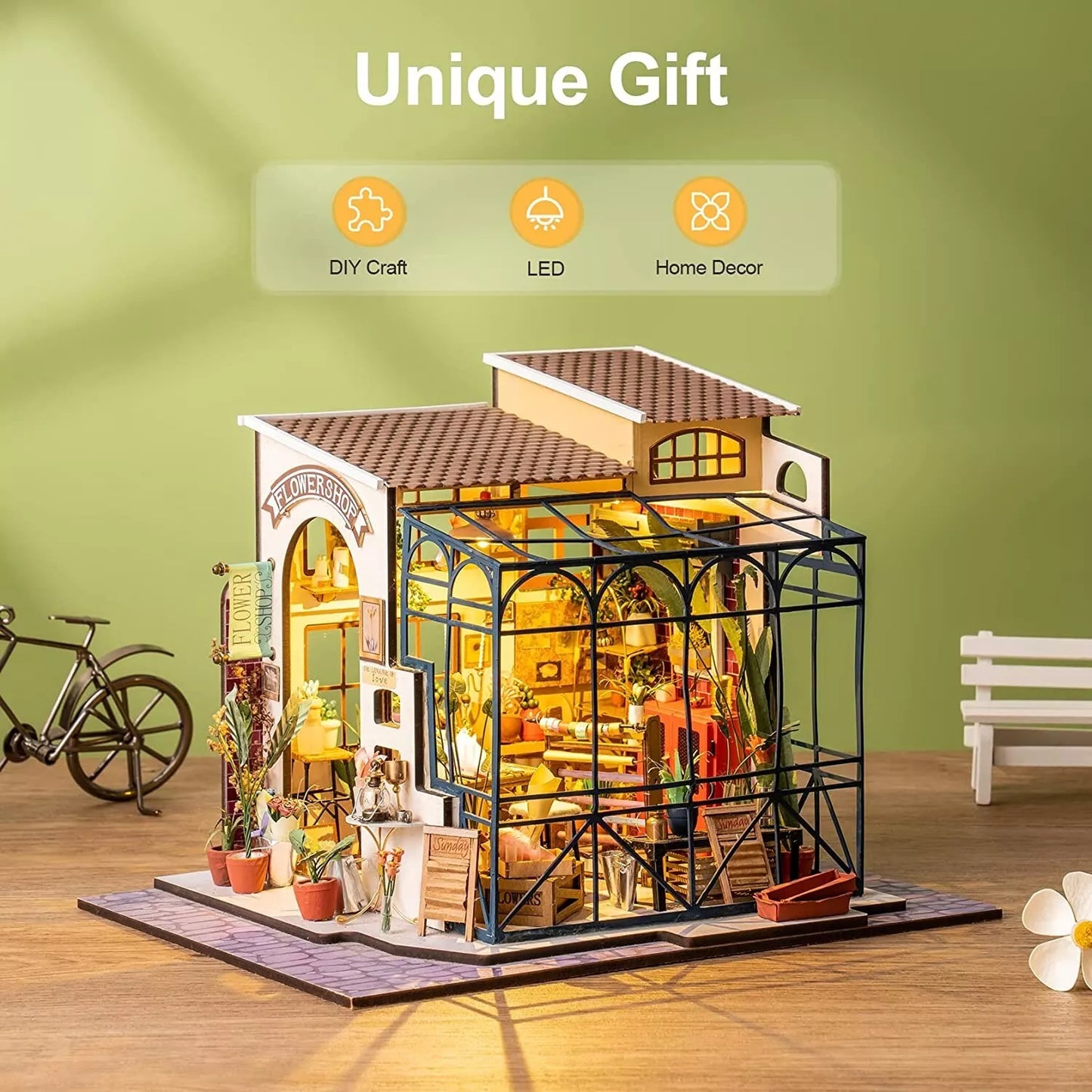 Rolife Emily’s Flower Shop Miniature House 3D Puzzle DG145