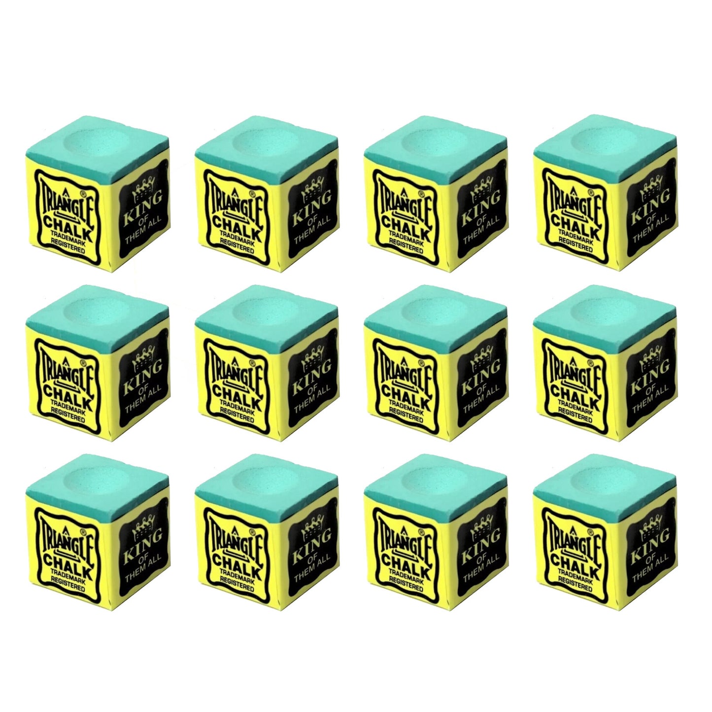 Tweeten Triangle Chalk Green Snooker Pool Billiards Accessory