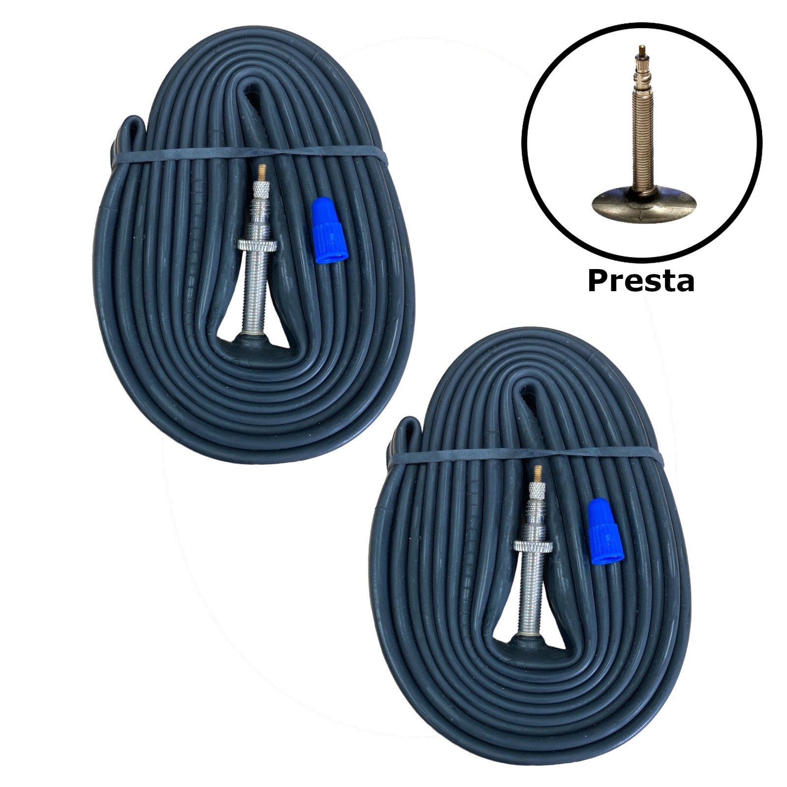 Contrast 700 x 18 - 25 700c Presta Valve Bike Inner Tube Pair Alternate 1