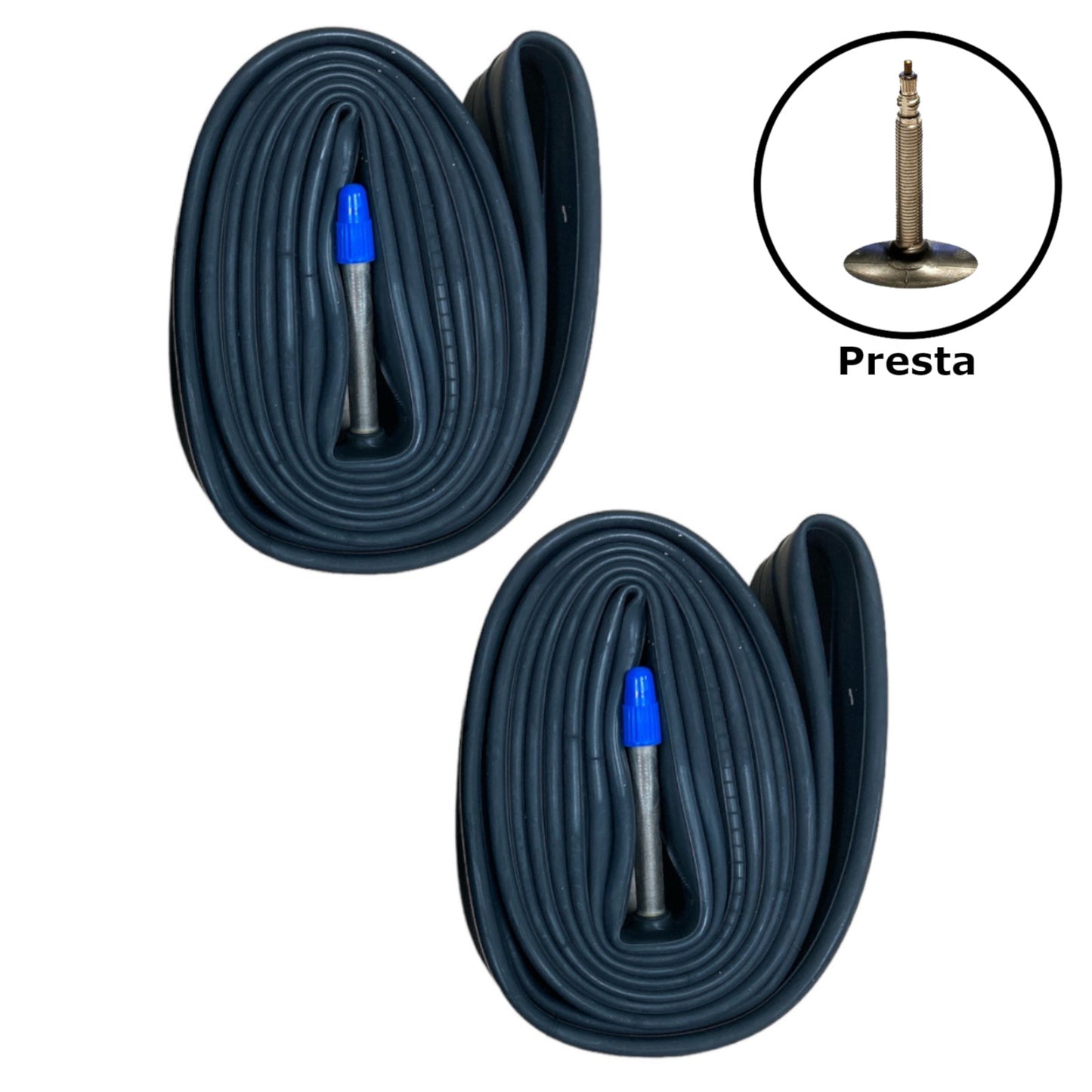 Contrast 700 x 35 - 43c 700c Presta Valve Bike Inner Tube Pair Alternate 1