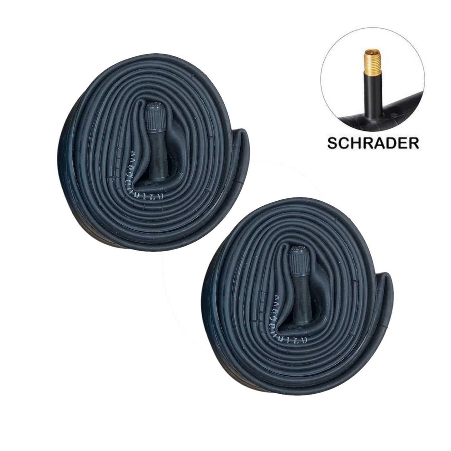 Contrast 26" x 1.75 - 2.10 26 Inch Schrader Valve Bike Inner Tube Pair Alternate 1