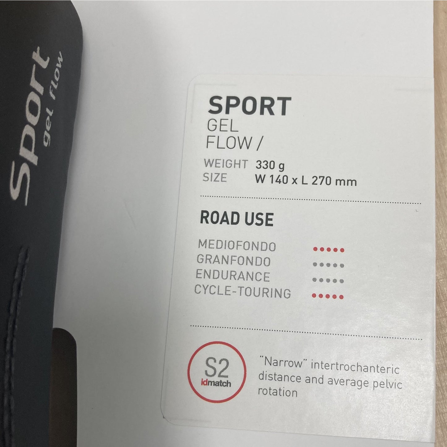 Selle Italia Sport Gel Flow Black S2 Bike Saddle Alternate 4