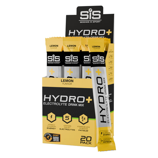 SIS Hydro+ Electrolyte Drink Mix 4.5g Sports Hydration Powder Lemon Single Tube