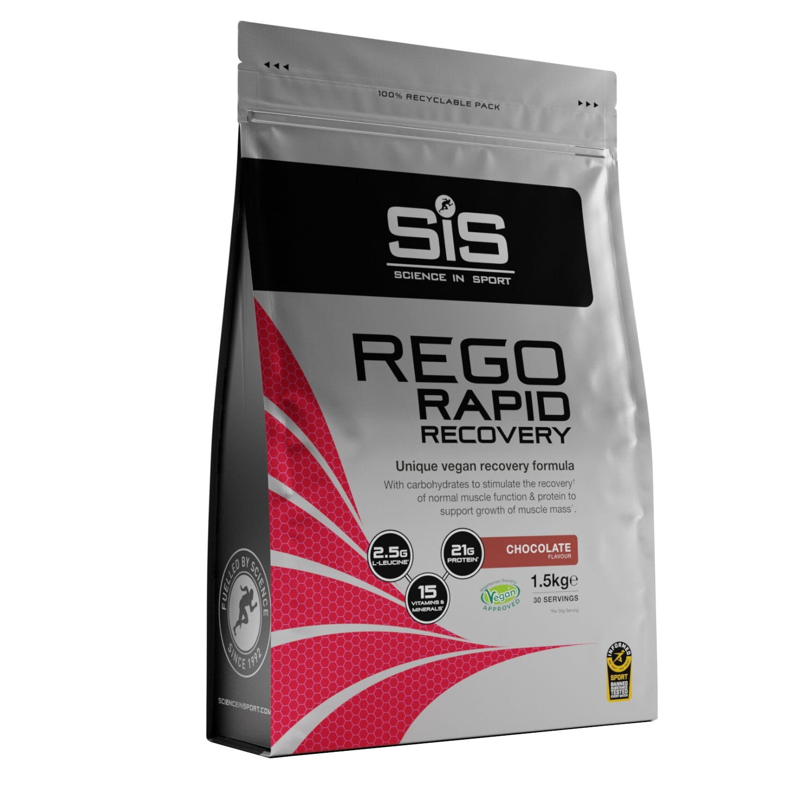 SIS REGO Rapid Recovery Drink Powder 1.5Kg Sports Recovery Powder Chocolate