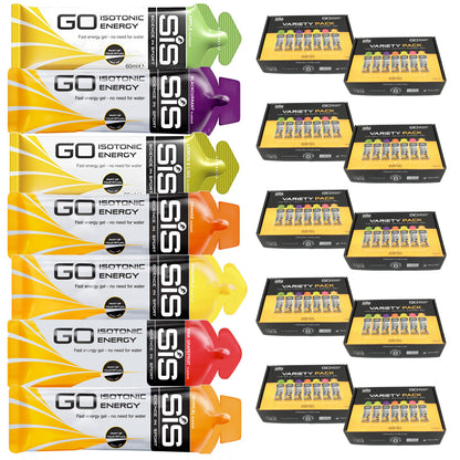 SIS Go Isotonic Sports Energy Gels 60ml - Variety Box Mixed Flavours