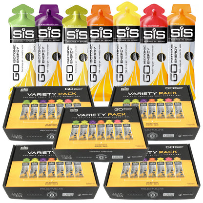 SIS Go Isotonic Sports Energy Gels 60ml - Variety Box Mixed Flavours
