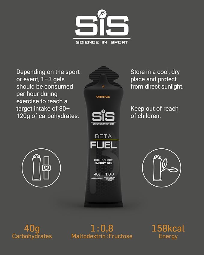 SIS BETA Fuel Energy Gel | Pack of 6 x 60ml - Various Flavours
