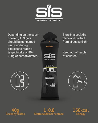 SIS BETA Fuel Energy Gel | Pack of 6 x 60ml - Various Flavours