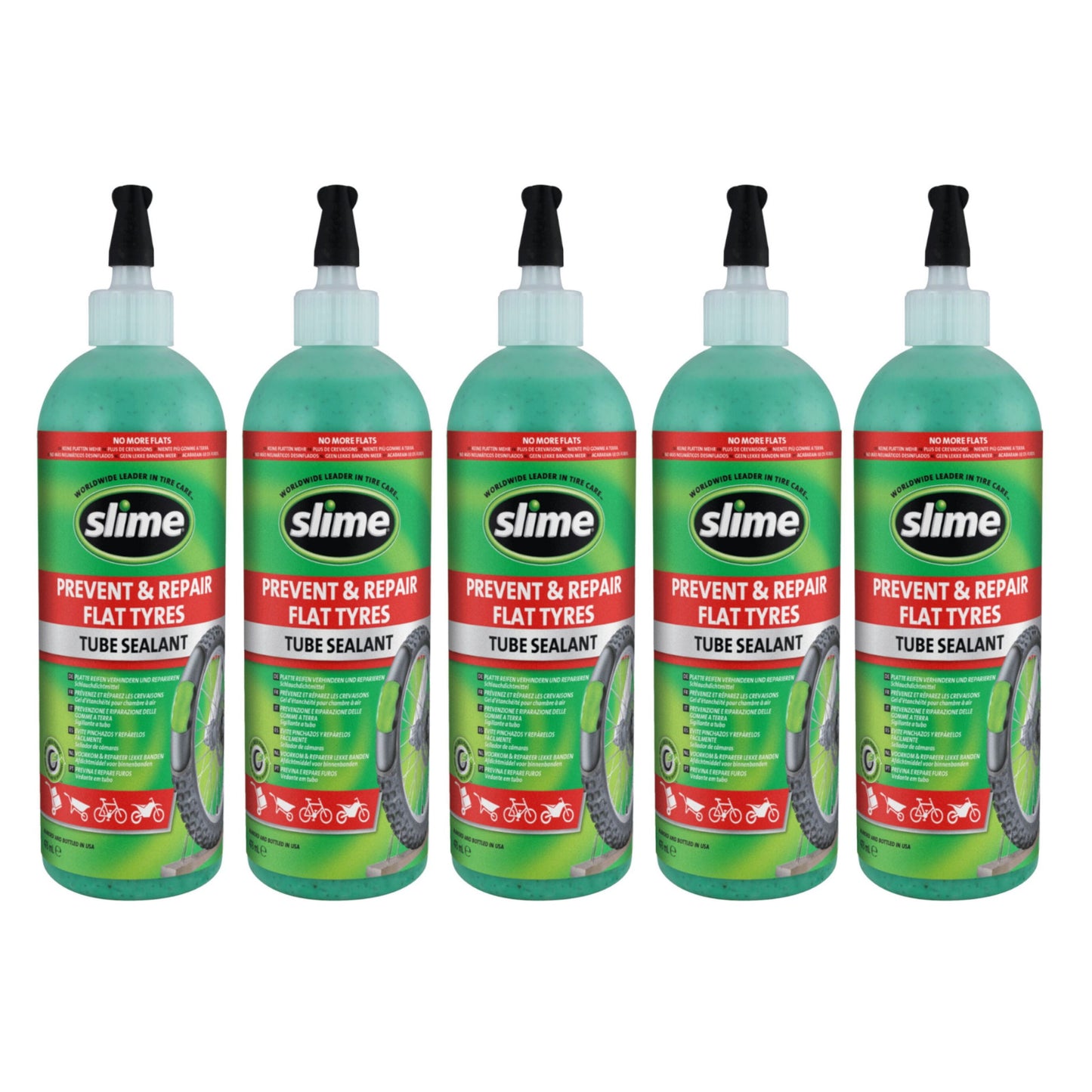 Slime Tube Sealant 473ml / 16oz Bike Puncture Prevention & Repair Flat Tyres