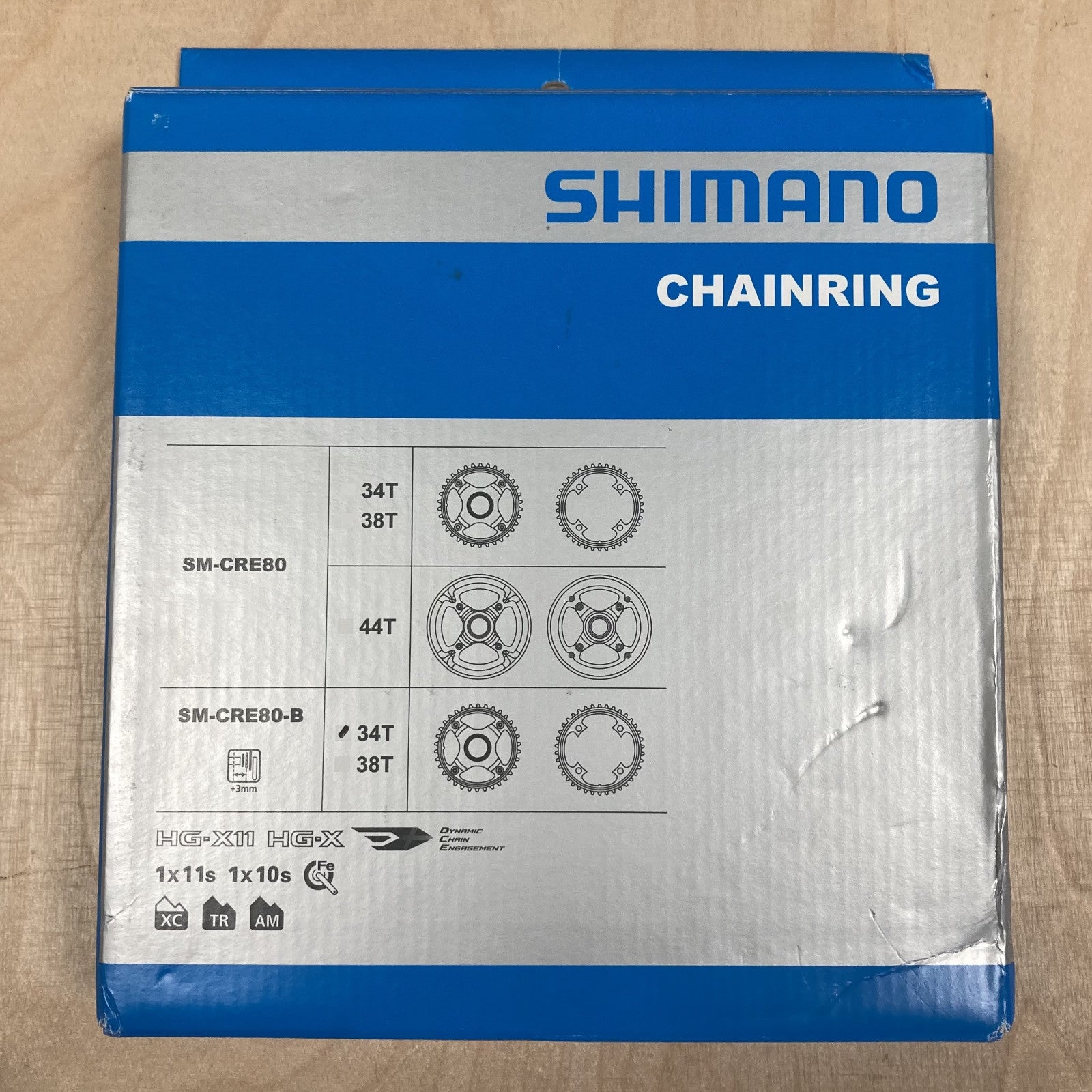 Shimano Shimano SMCRE 80B DUE8000 STePS 1x11s 1x10s Single Bike Chainring 34T Alternate 1