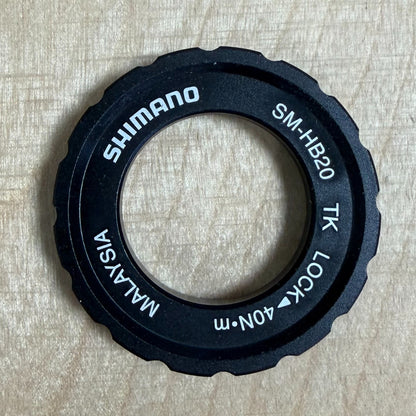 Shimano SM-HB20 15/20mm External Lockring and Washer Bike Disc Brake Rotor Alternate 3