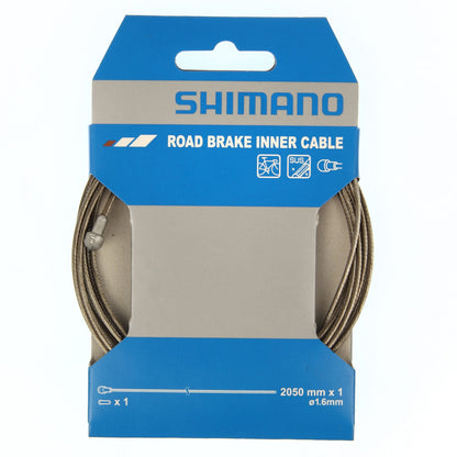 Shimano Road Stainless 1.6 x 2050mm Bike Brake Inner Cable