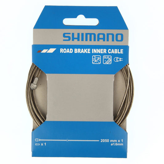 Shimano Road Stainless 1.6 x 2050mm Bike Brake Inner Cable