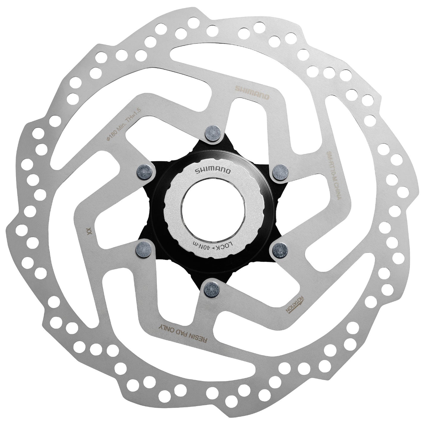 Shimano Tourney TX Centre-Lock for Resin Pads Only Internal and External Lockring Bike Disc Brake Rotor SM-RT10