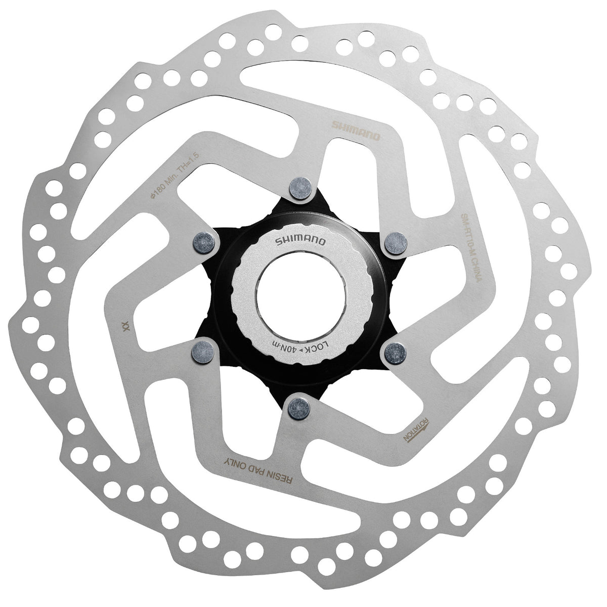 Shimano Tourney TX Centre-Lock for Resin Pads Only Internal and External Lockring Bike Disc Brake Rotor SM-RT10