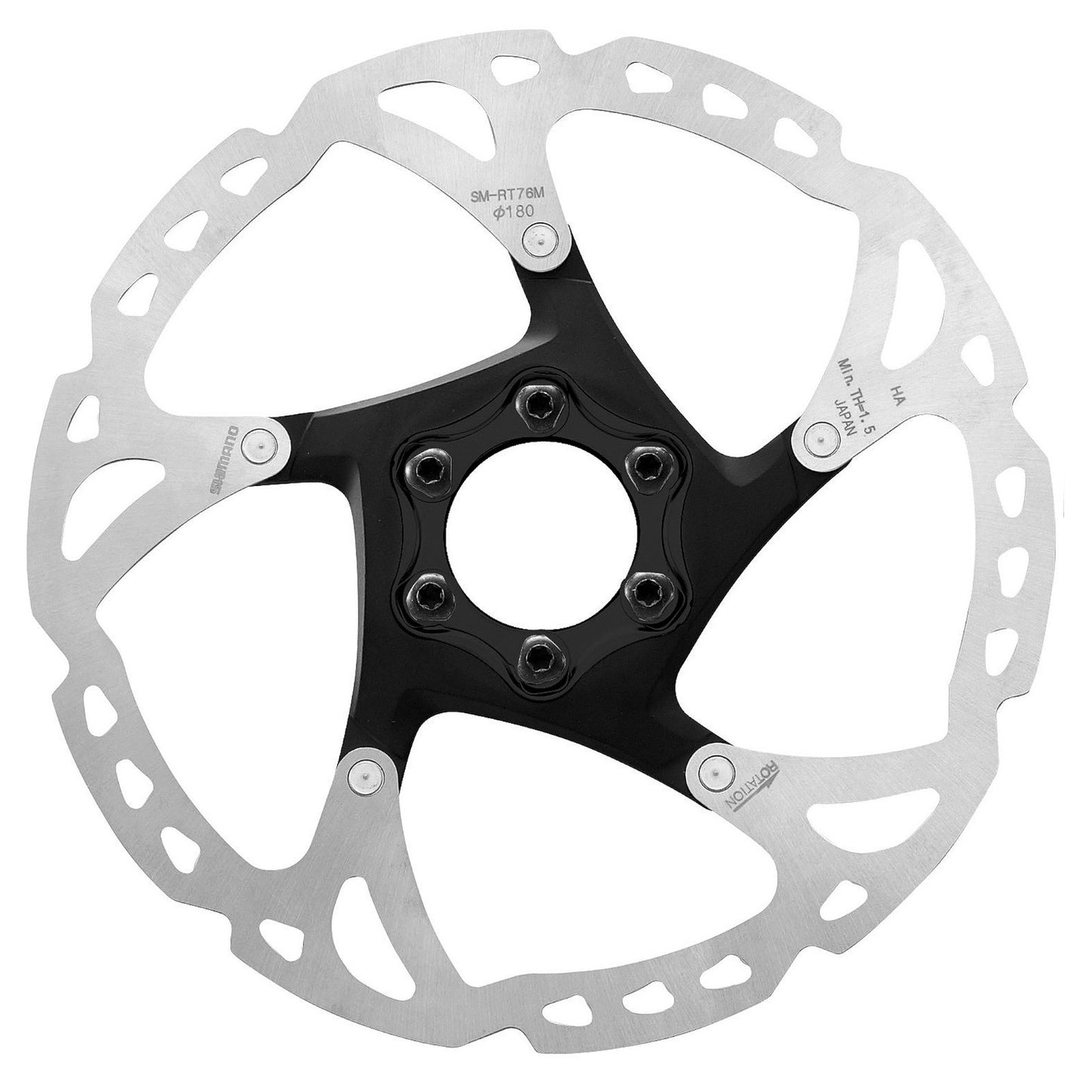 Shimano XT RT76 180mm 6 Bolt Disc Brake Rotor