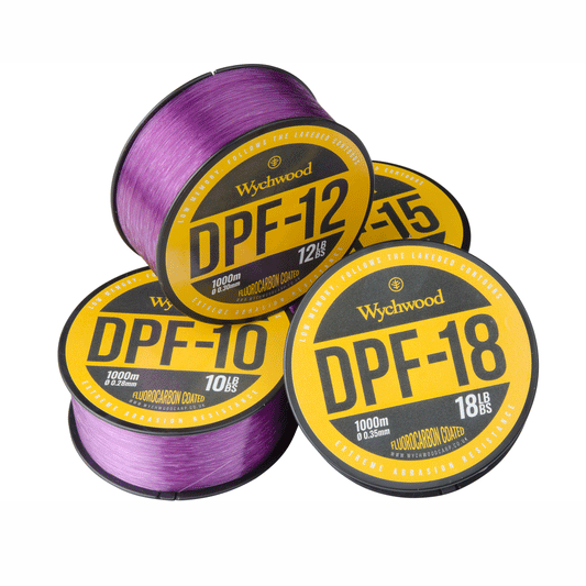 Ligne de pêche enduite Wychwood Deep Purple Fluro
