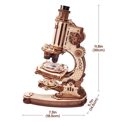 ROKR Microscope Mechanical Wooden 3D Puzzle ST005 3D Puzzle Alternate 2