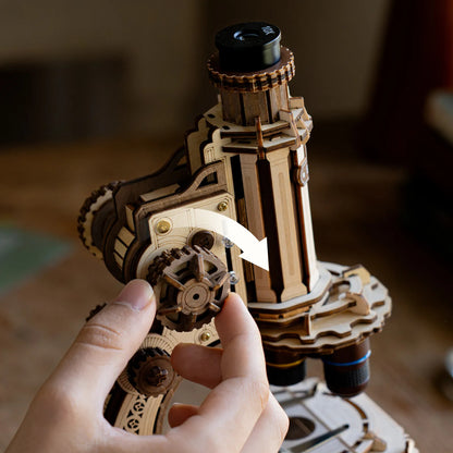 ROKR Microscope Mechanical Wooden 3D Puzzle ST005 3D Puzzle Alternate 8