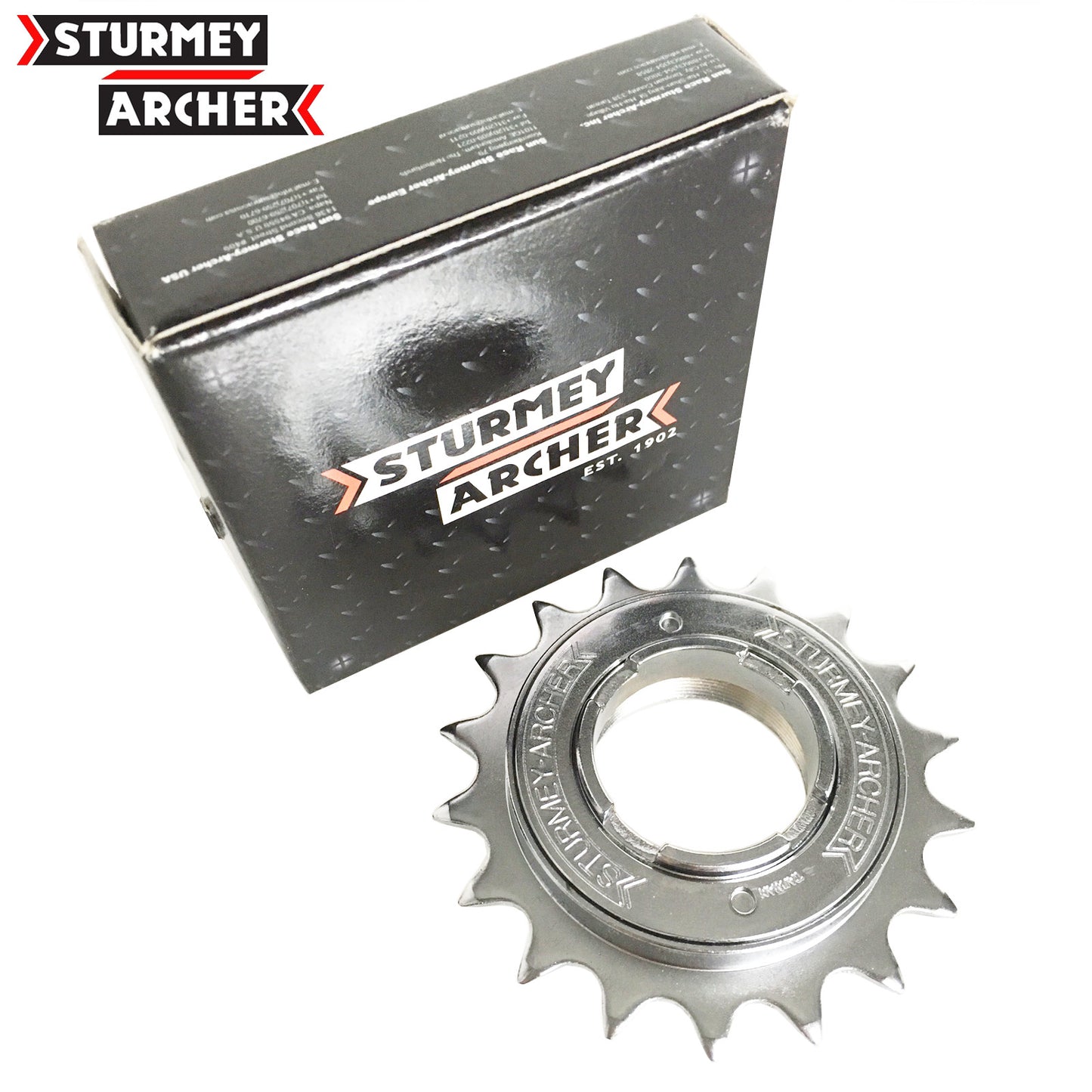 Sturmey Archer Freewheel 1/2 x 1/8" Single Speed Chrome Cog 18 Tooth Bike Single Speed Cassette Cog Alternate 1