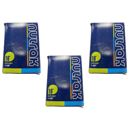 Nutrak Schrader Inner Tube 16 x 1 3/8 Inch (Suitable for Standard Brompton Folding Bikes)
