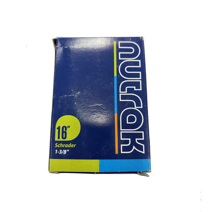 Nutrak Schrader Inner Tube 16 x 1 3/8 Inch 16 Inch Schrader Valve Bike Inner Tube