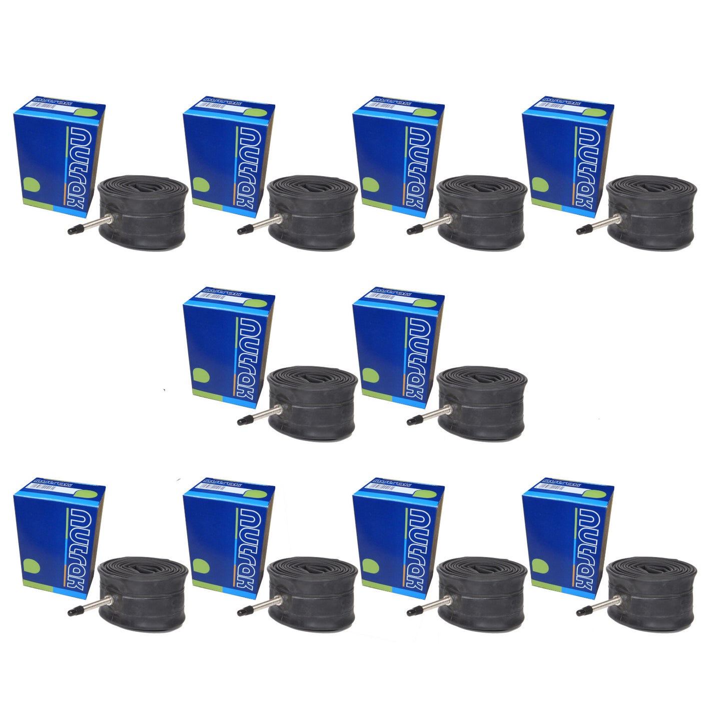 Nutrak 29 x 1.9-2.2" 10 Pack 29 Inch Presta Valve Bike Inner Tube 10 Pack