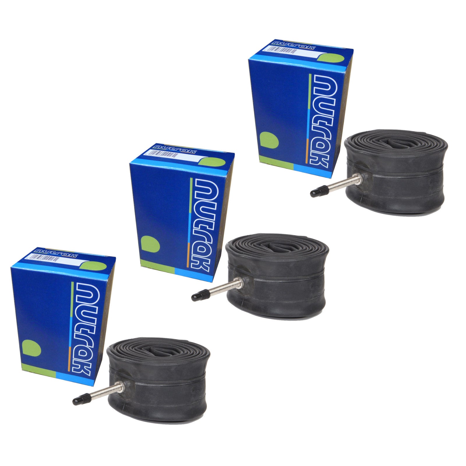 Nutrak 27.5 x 1.75-2.125" 3 Pack 27.5 Inch Presta Valve Bike Inner Tube 3 Pack