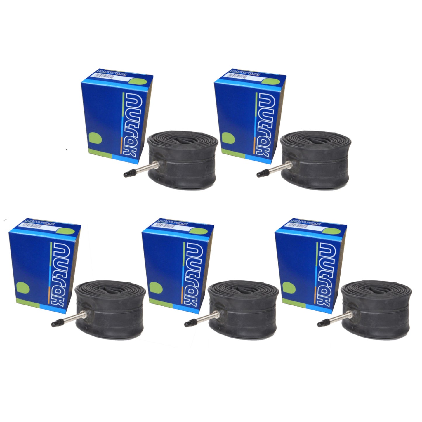 Nutrak 29 x 1.9-2.2" 5 Pack 29 Inch Presta Valve Bike Inner Tube 5 Pack