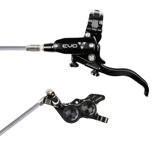 Hope Tech 4 EVO GR4 Braided No Rotor Rear Hydraulic Disc Bike Brake Calliper & Lever