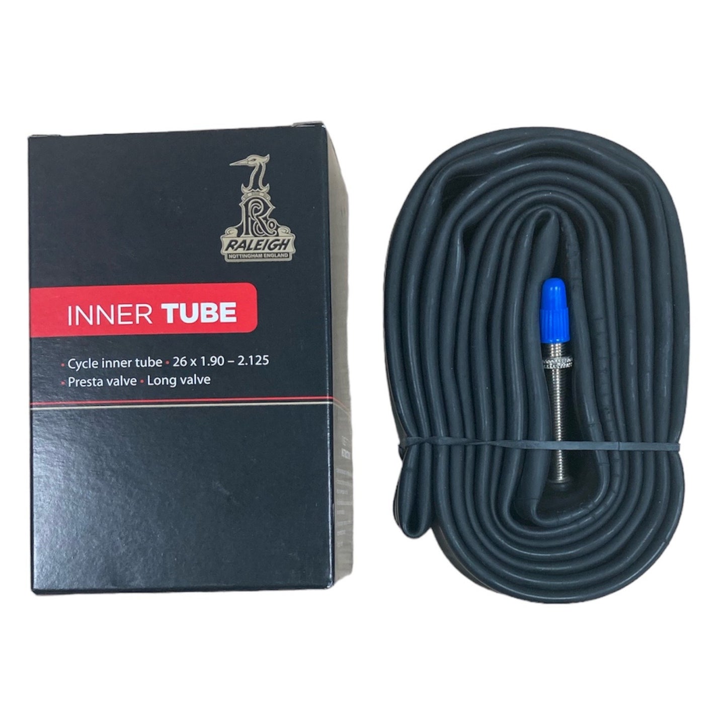 Chambre à air de vélo à valve Presta Raleigh longue 26 x 1,95" 26 pouces