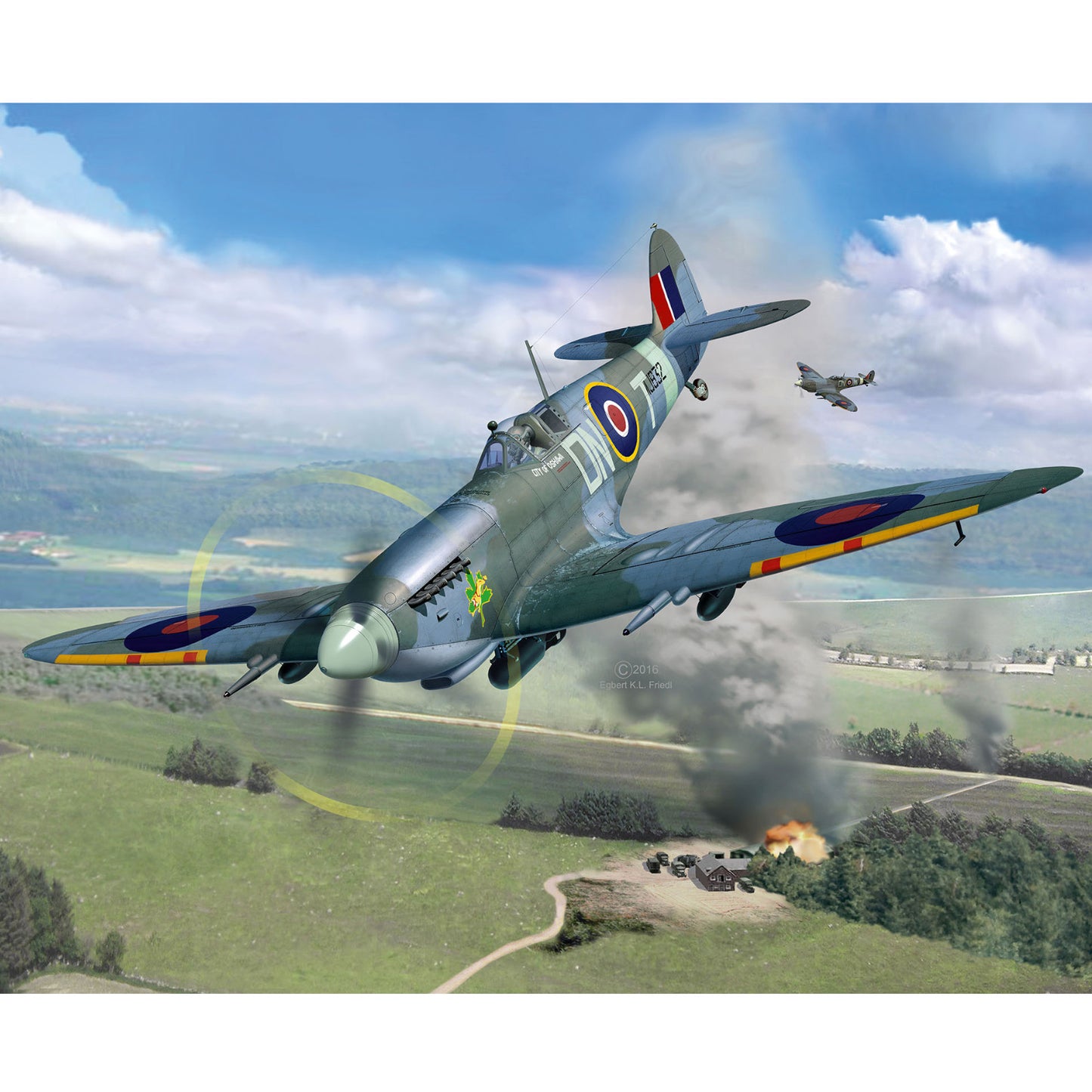 Revell 00457 Supermarine Spitfire MK.Ixc Tecknik 1:32 WW2 Fighter Plane Model Kit