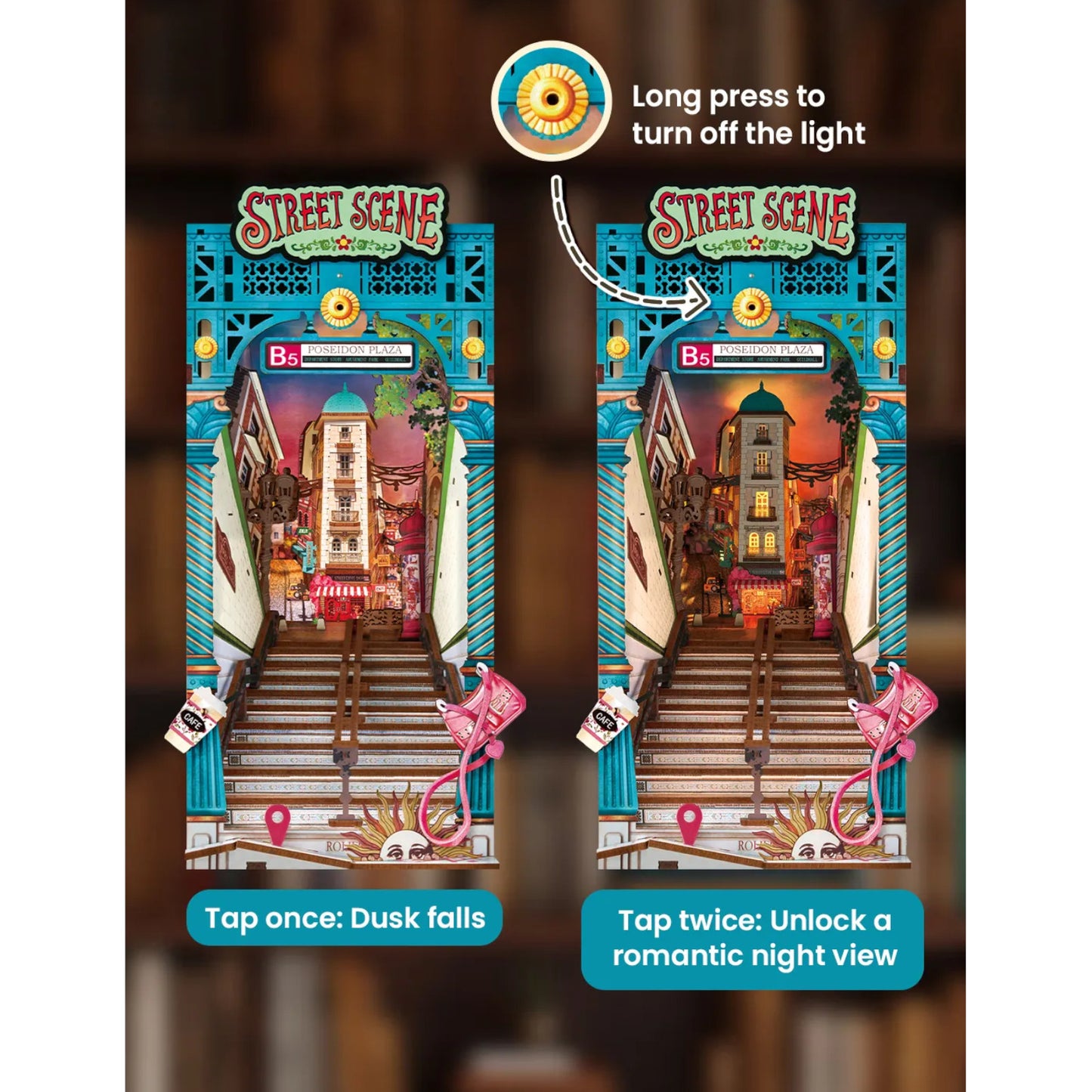 Rolife Street Scene DIY Book Nook Shelf Insert 3D Puzzle Alternate 10