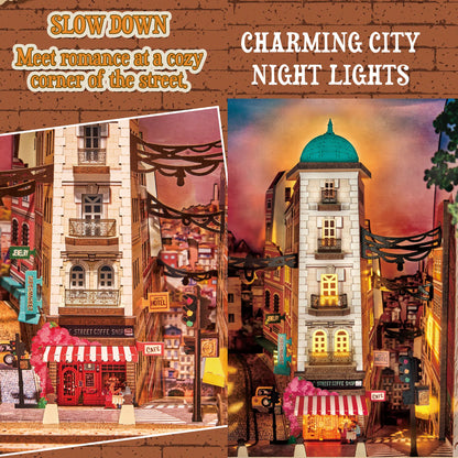 Rolife Street Scene DIY Book Nook Shelf Insert 3D Puzzle Alternate 12