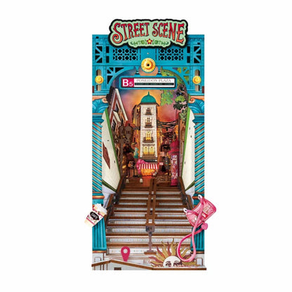 Rolife Street Scene DIY Book Nook Shelf Insert 3D Puzzle