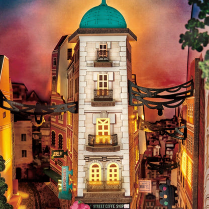 Rolife Street Scene DIY Book Nook Shelf Insert 3D Puzzle Alternate 4