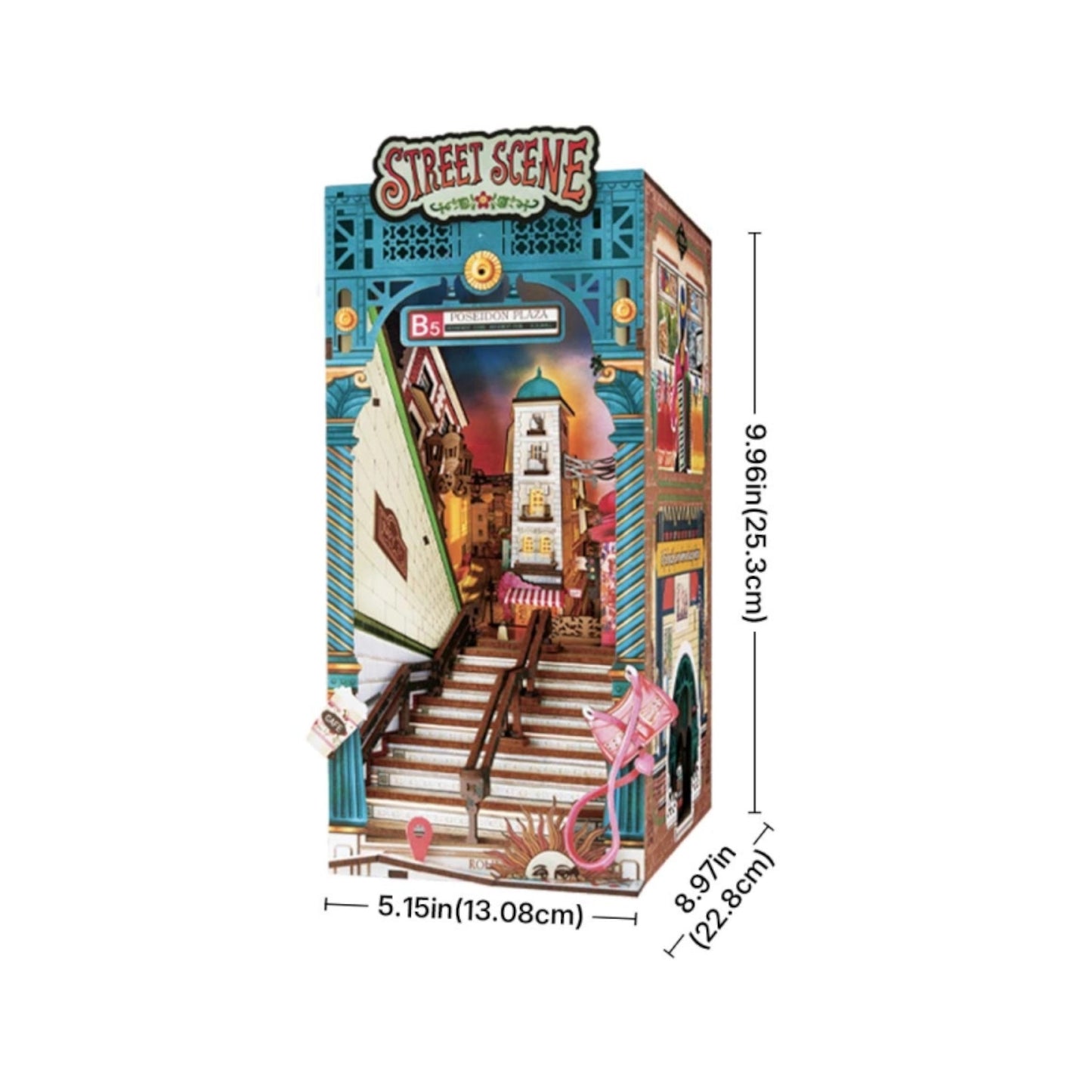 Rolife Street Scene DIY Book Nook Shelf Insert 3D Puzzle Alternate 5