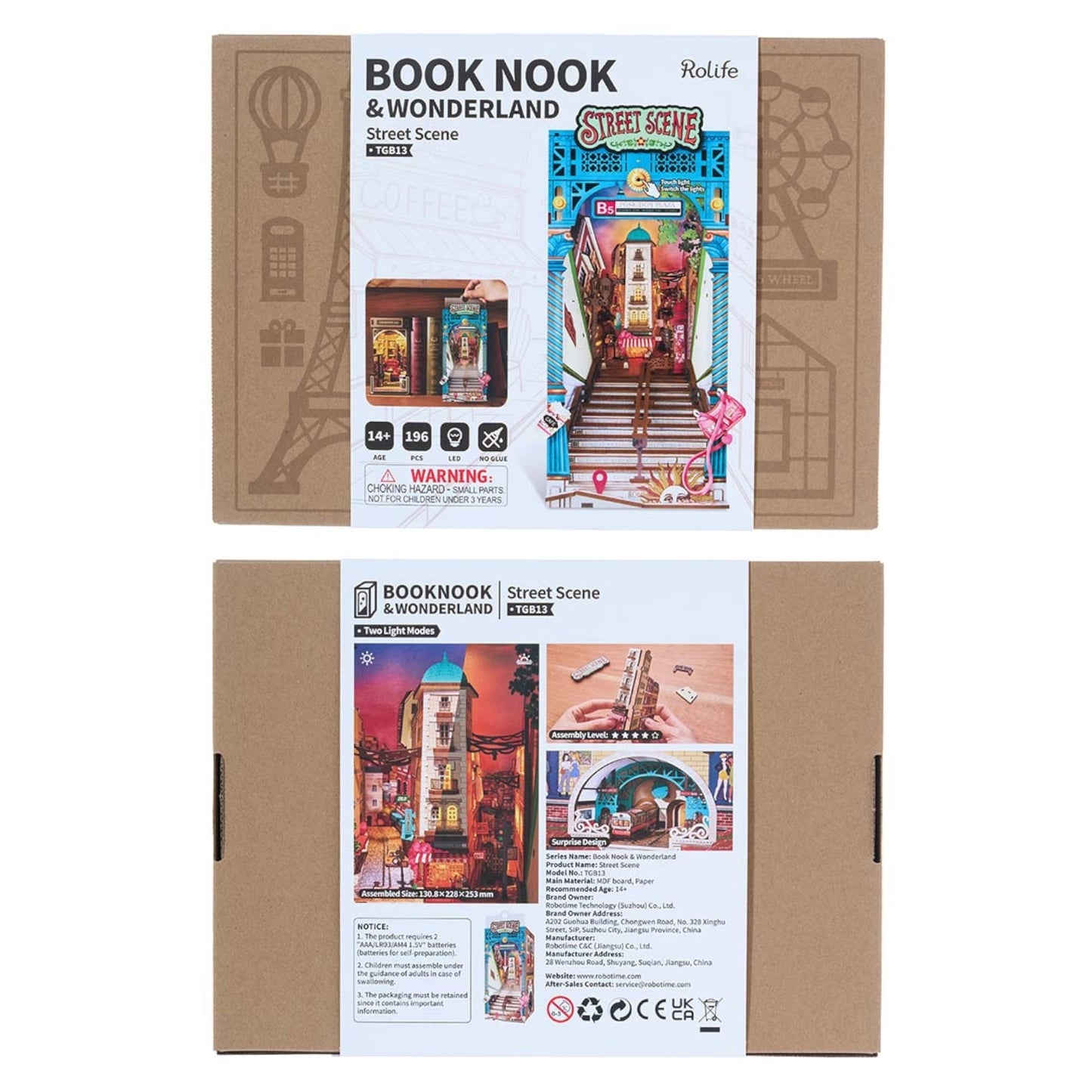 Rolife Street Scene DIY Book Nook Shelf Insert 3D Puzzle Alternate 6